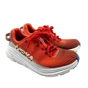 Hoka One One Mens Rincon 2 1110514 Orange Lace Up Low Top Sneaker Shoes Size 9.5